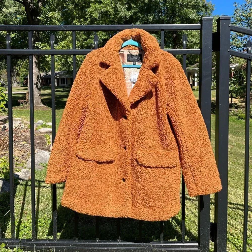 J Crew Teddy Sherpa Jacket NWT - Picture 9 of 13